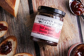 Hot Pepper Bacon Jam with Pimento Cheese Burgers