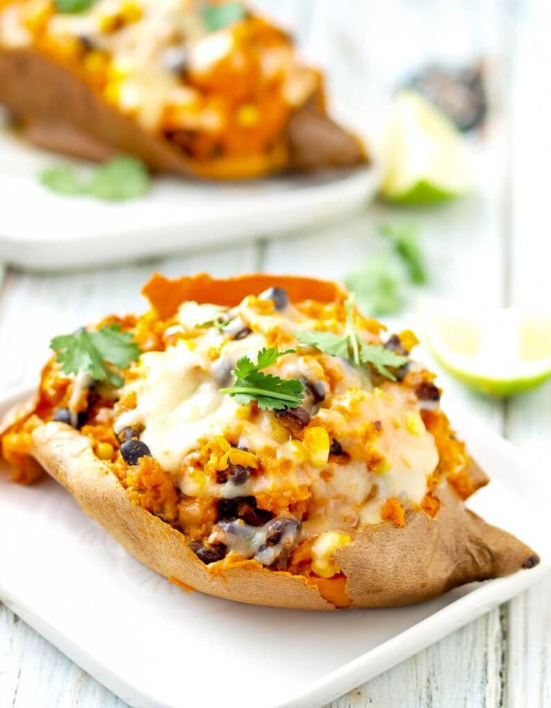 Southwest Stuffed Sweet Potato - Specify Vegetarian or Ground Turkey