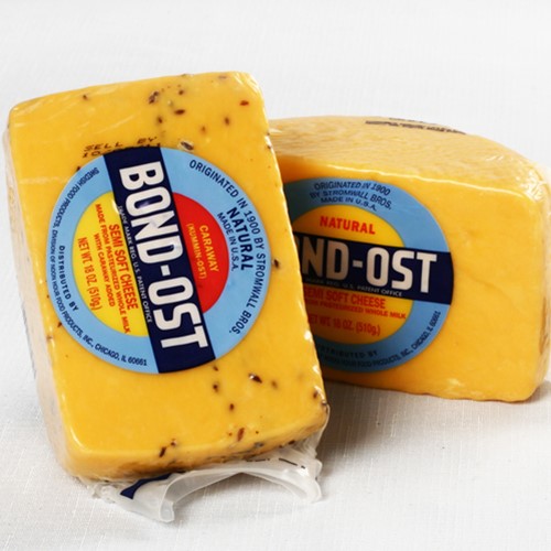 Bondost Cheese "Farmer's Cheese" Half Wheel - Plain or Caraway