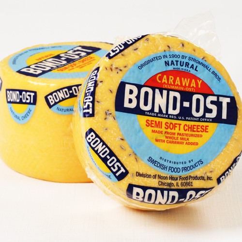 Bondost Cheese "Farmer's Cheese" Wheel - Plain or Caraway