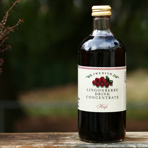 Swedish Lingonberry Drink Concentrate - Pack of 2