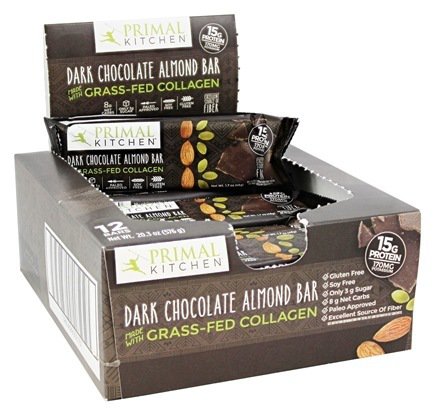 Primal Kitchen Dark Chocolate Almond Bars (12 Pack)
