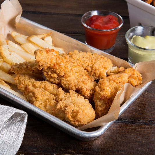 Red Label Fully Cooked Homestyle Chicken Tenderloin Fritters 5 lb - 2/Case