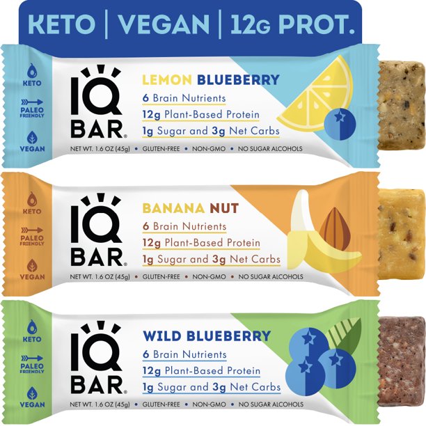 IQBAR Chocolate and Fruit Lovers Bundle - 24 Bars - Keto, GF, Non-GMO