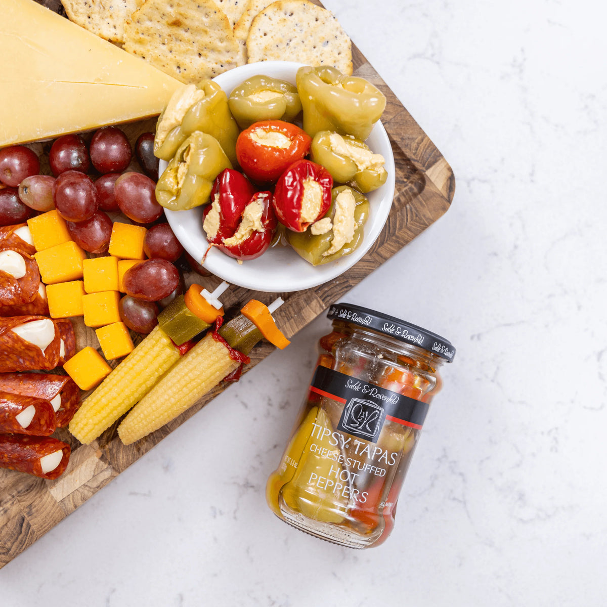Tipsy Tapas Cheese-Stuffed Hot Peppers