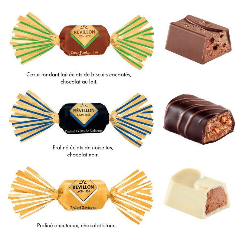 Révillon Pralissim Papillotes Chocolate, 3.96 lb - Imported from France