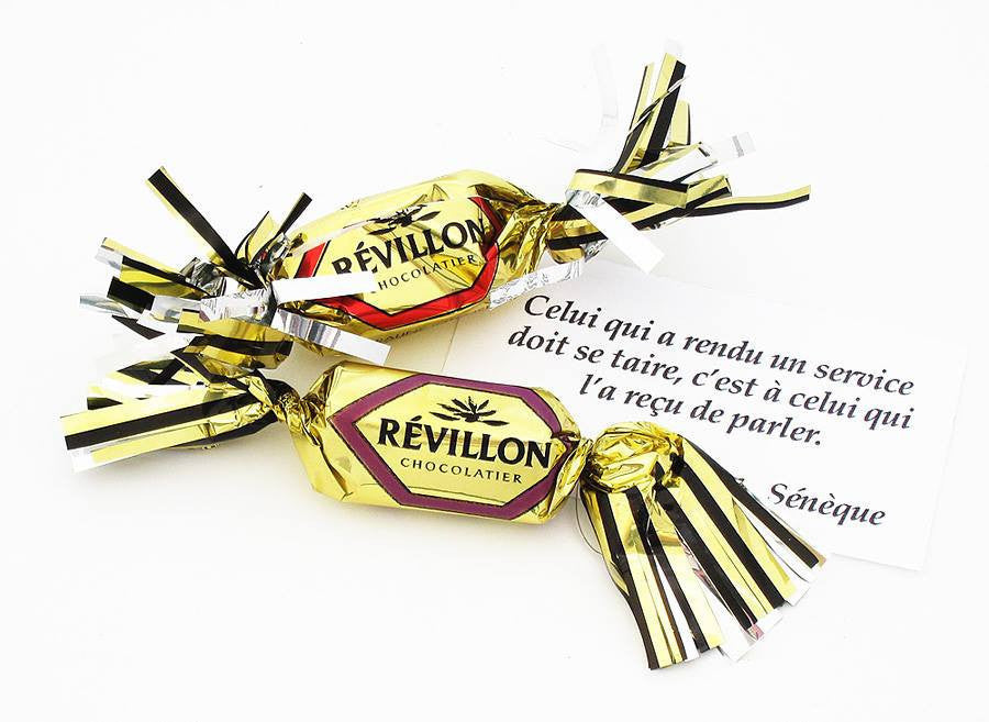 Révillon Papillotes Noir Lait Et Blanc Chocolate, 3.96 lb - Imported from France