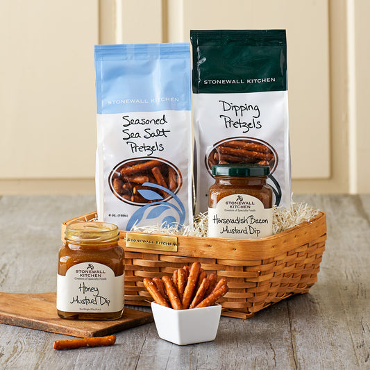 Pretzel and Dip Gift Basket - Stonewall Kitchen