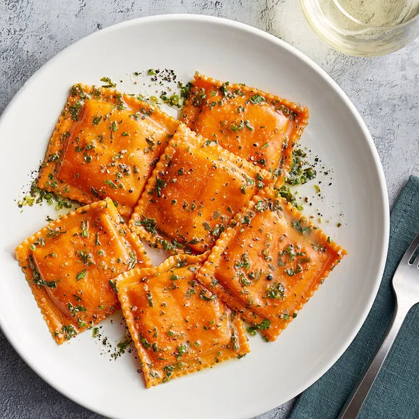 Square Lobster Ravioli - 1 lb - 10/Case