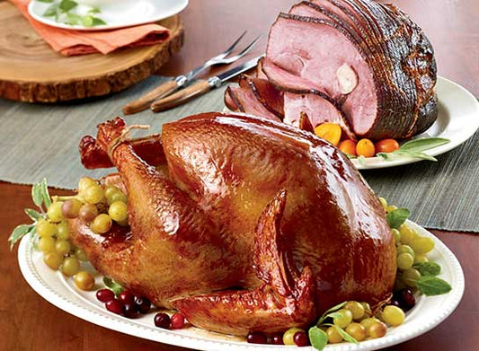 Organic Turkey, 15 - 17 lb & 1/2 Ham, 4 - 6 lb - Combo