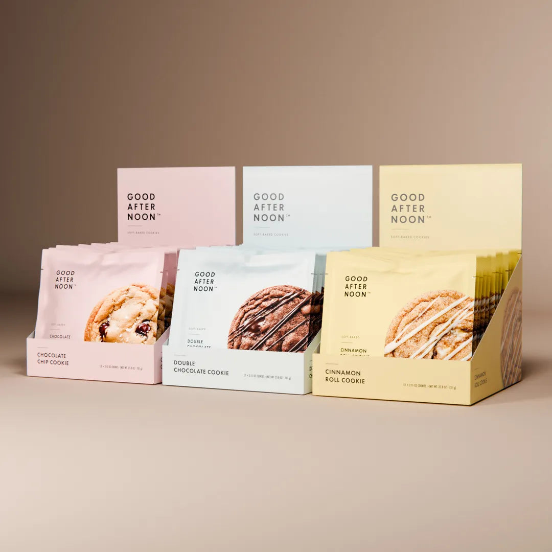 Good Afternoon™ Cookie Bundle |  3 Flavors · Soft-Baked · Individually Wrapped · Shelf-Stable · 36-Count