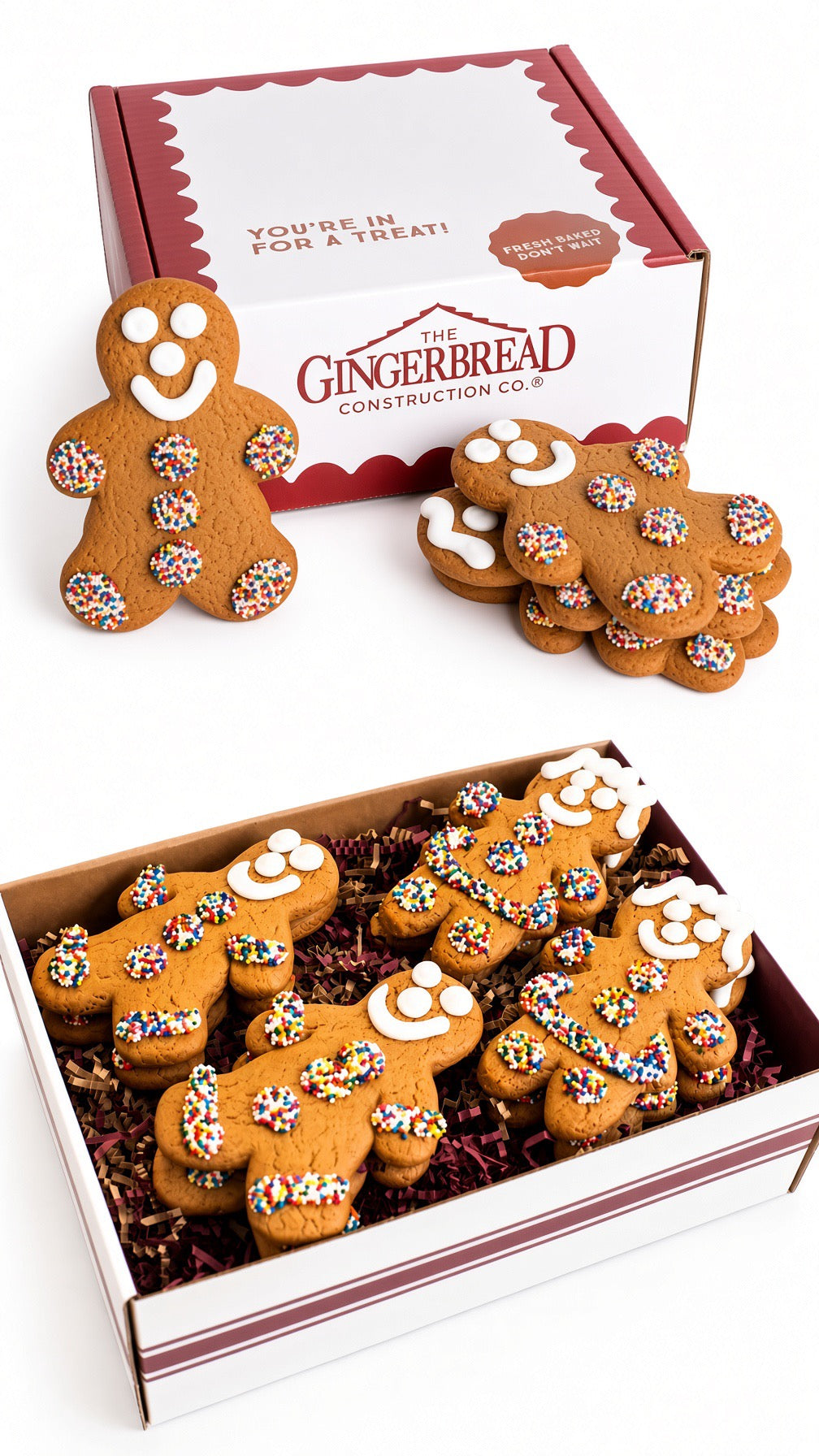 Gingerbread Boy & Girl Cookies, 5”