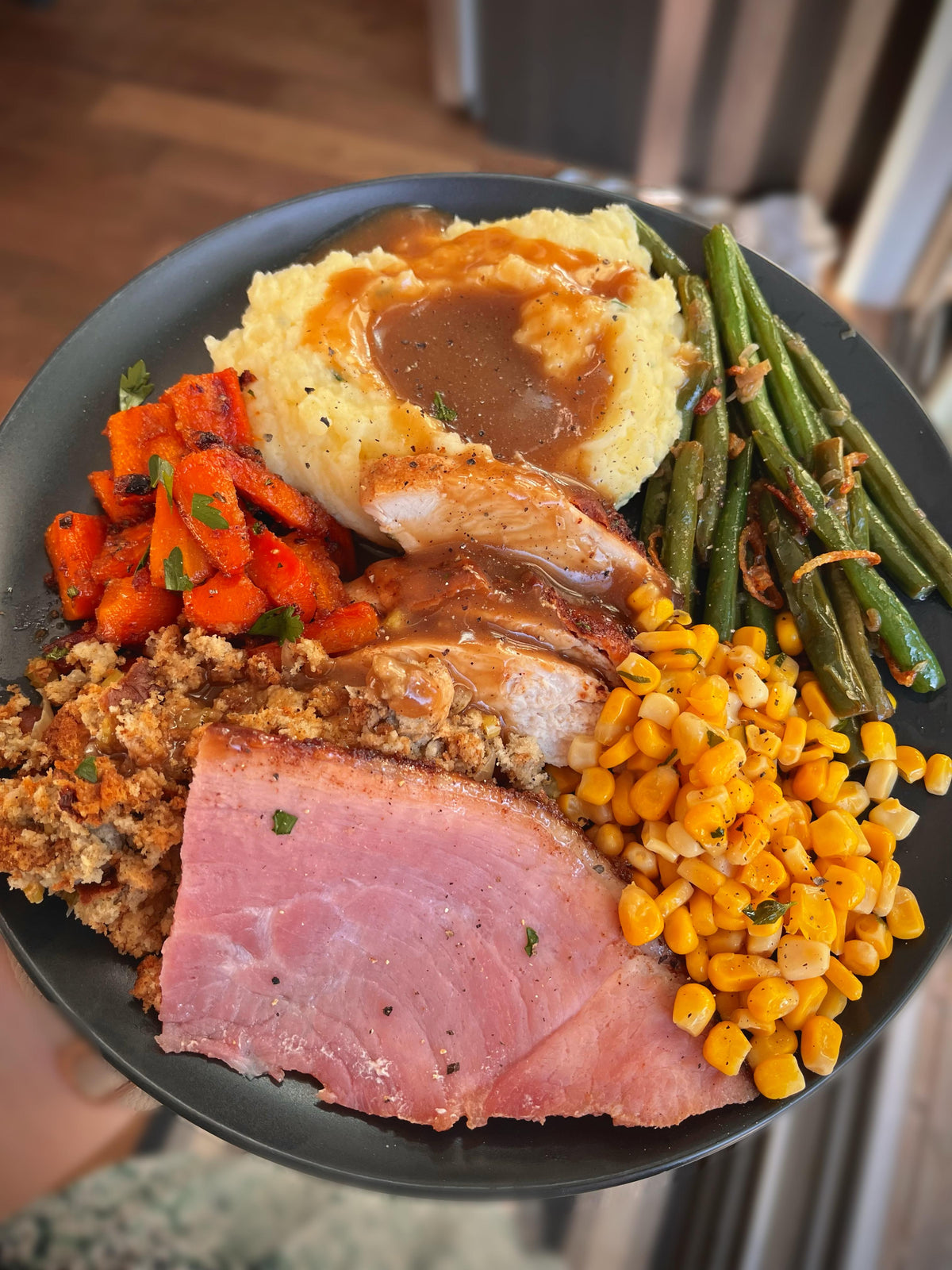Hickory-Smoked Boneless Turkey Breast & Ham Combo | 4 lb Each