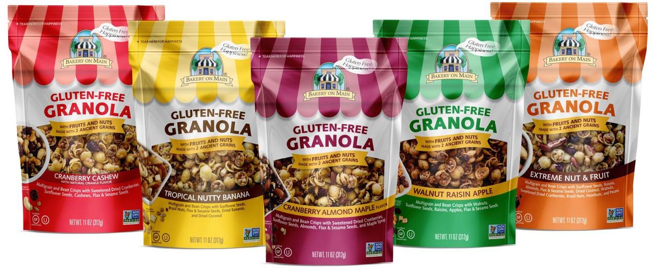 Cranberry Almond Maple flavor Granola Gluten Free - Sleeve of 12 Snack Packs