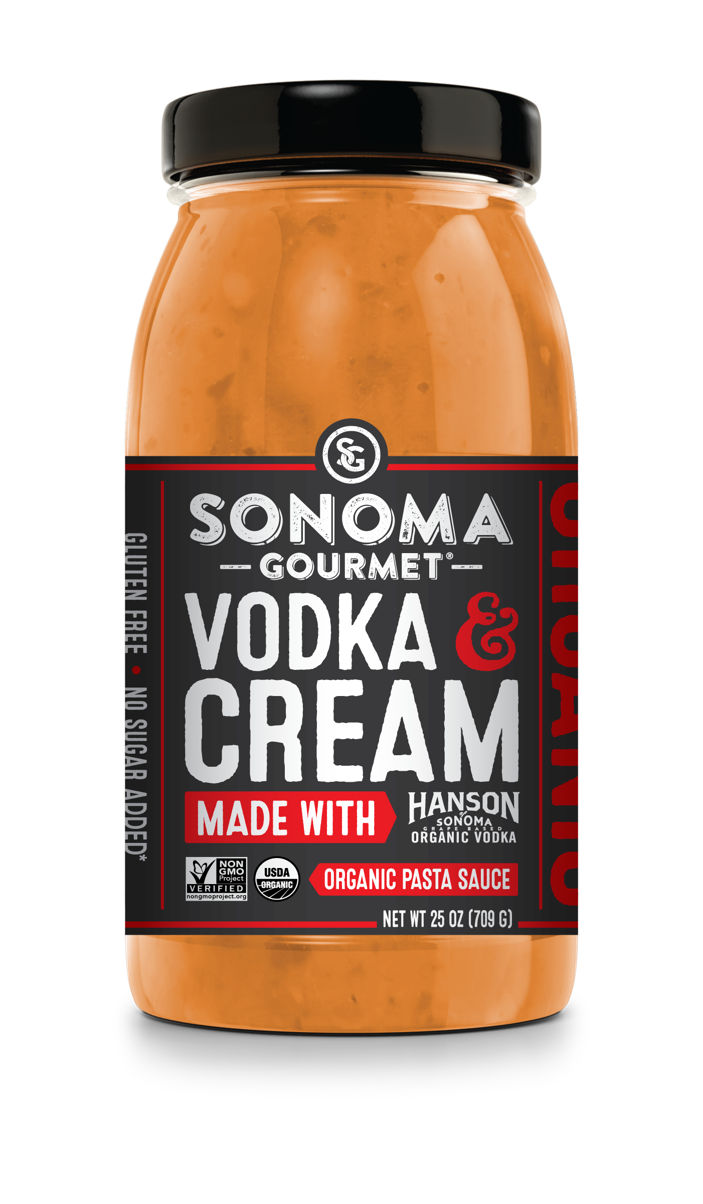 Vodka Cream Pasta Sauce - Organic, Gluten Free