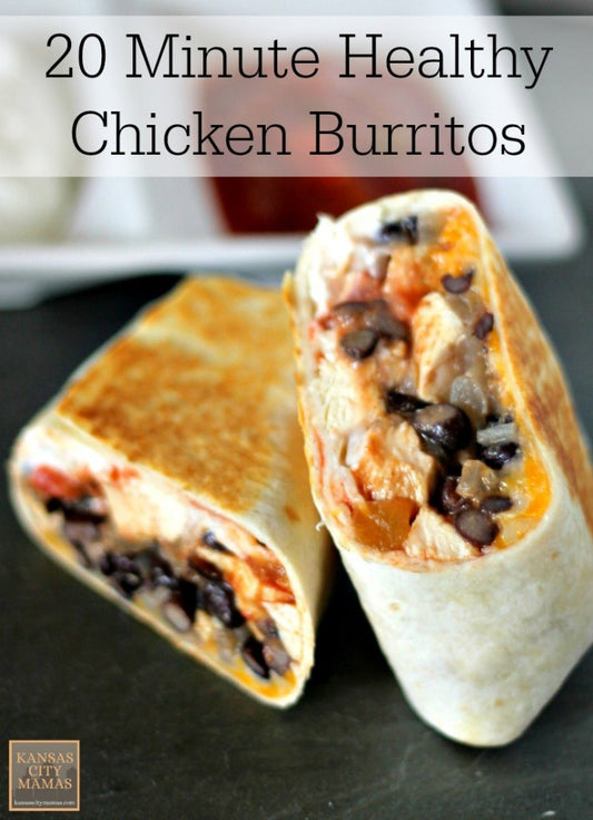 20 Minute Healthy Chicken Burrito