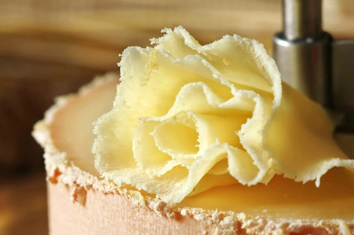 Emmi Tête de Moine AOP Cheese Rosettes — Optional Rosette Crackers