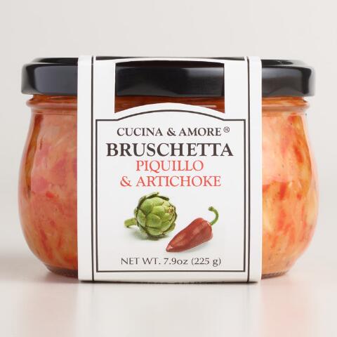 Cucina & Amore Piquillo Pepper Bruschetta,  7.9 Oz. Set of 6