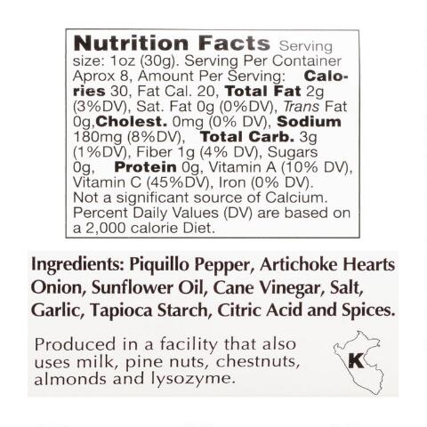 Cucina & Amore Piquillo Pepper Bruschetta,  7.9 Oz. Set of 6