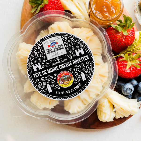 Emmi Tête de Moine AOP Cheese Rosettes — Optional Rosette Crackers