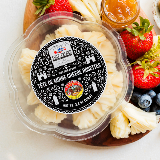 Emmi Tête de Moine AOP Cheese Rosettes — Optional Rosette Crackers