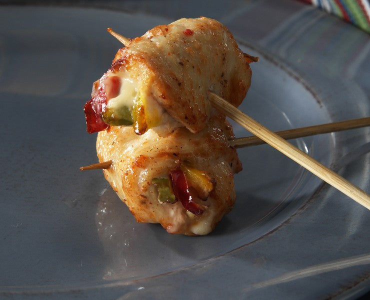 Chicken, Peppers & Jalapeno Cheese Chilito - 100 pieces per tray