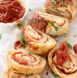 Mini Stuffed Pizza Bread Slices - 50 pieces per tray