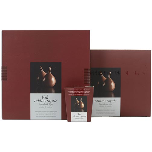 Rabitos - Chocolate Covered Figs With Truffle Liqueur- 16 piece box