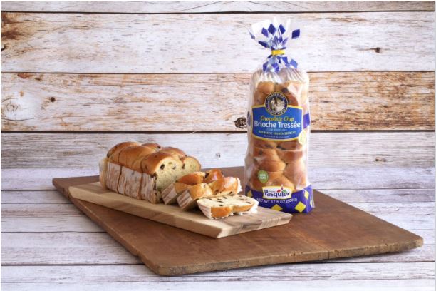 Brioche Pasquier Authentic French Sliced Chocolate Chip Brioche Tressee – 17.6 oz