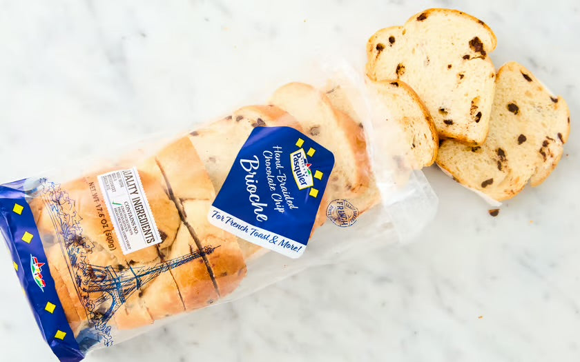 Brioche Pasquier Authentic French Sliced Chocolate Chip Brioche Tressee – 17.6 oz