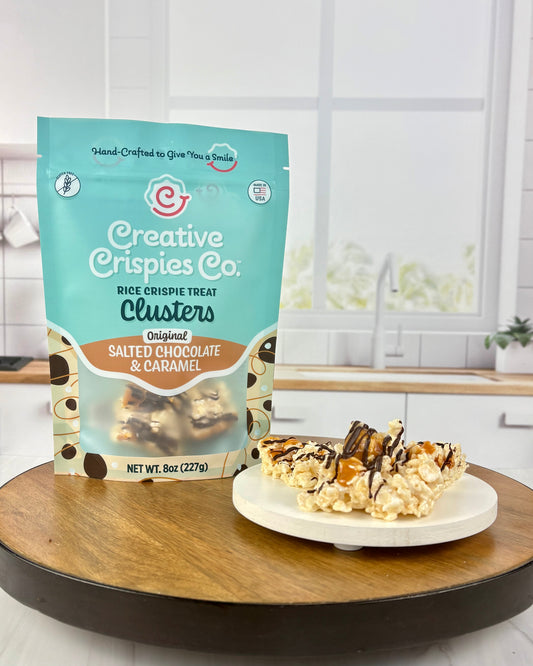 "Clusters" Original Dark Chocolate, Caramel & Sea Salt Crispie Mix Clusters