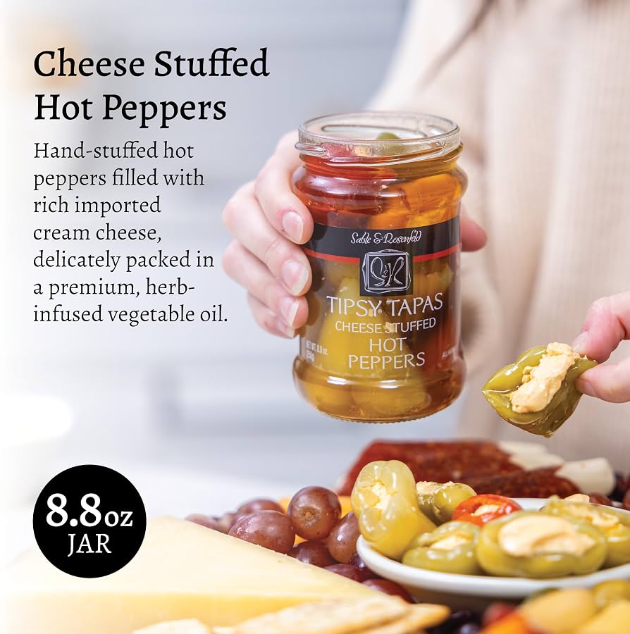 Tipsy Tapas Cheese-Stuffed Hot Peppers