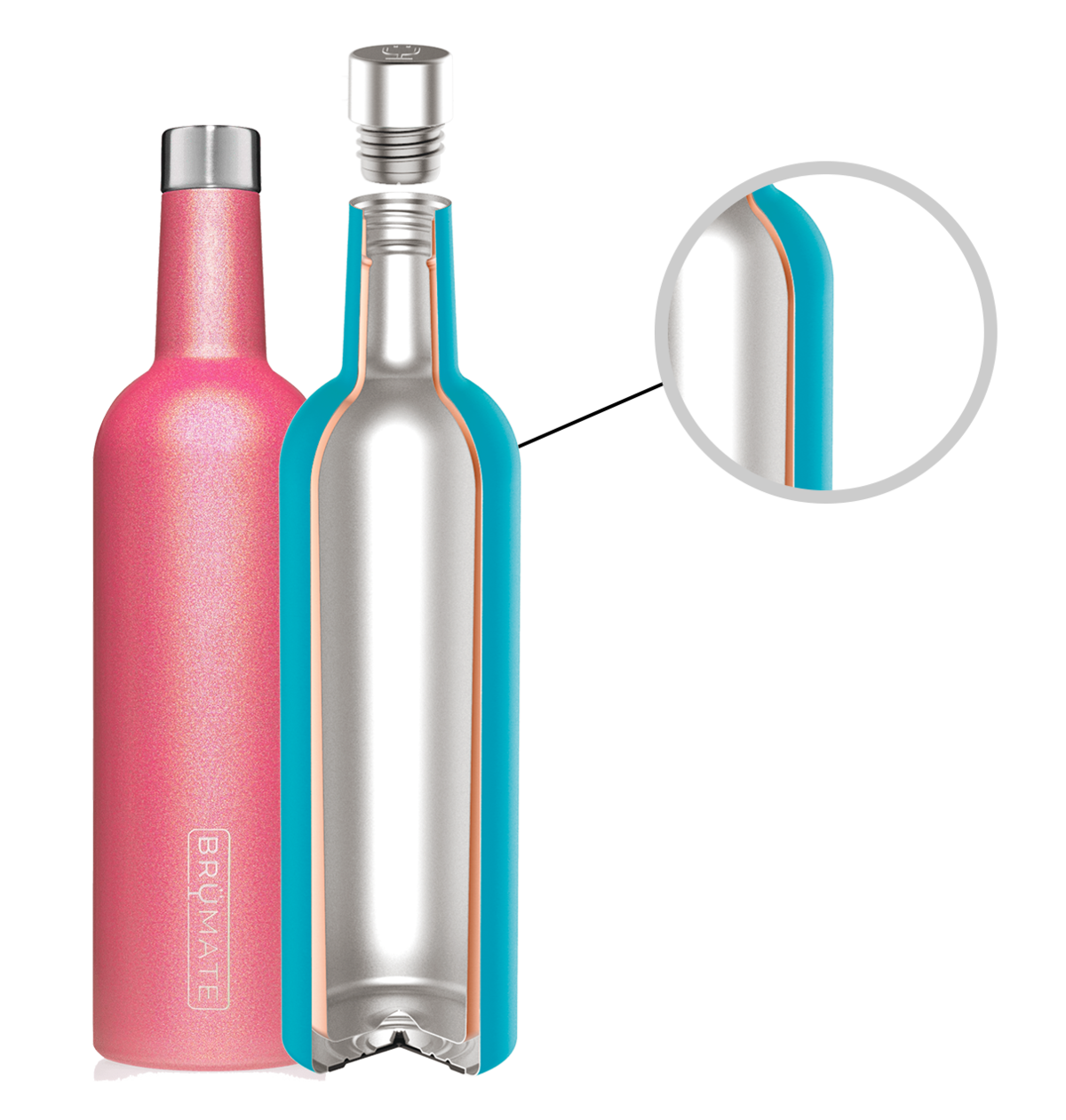 WINESULATOR™ 25OZ WINE CANTEEN | PINEAPPLE V2.0