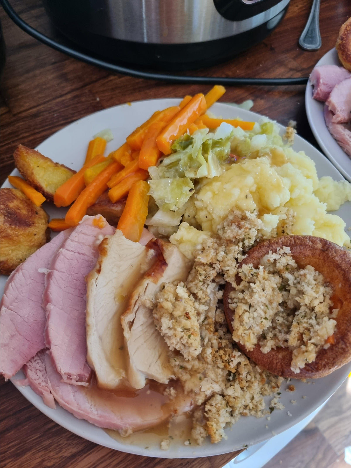 Hickory-Smoked Boneless Turkey Breast & Ham Combo | 4 lb Each