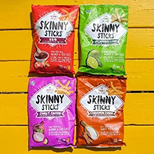 Skinny Sticks Quinoa & Chia Seed Snack, Jalapeno Lime, 6.5 Oz - 6 Pack