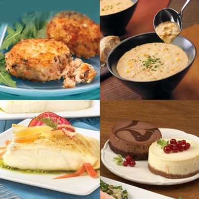 Jumbo Scalibut Cakes™ with Dipping Sauce - Eight 5 oz