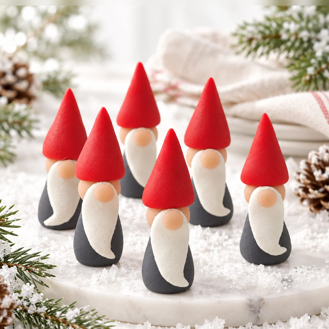 Gourmet Marzipan Candy Gnomes