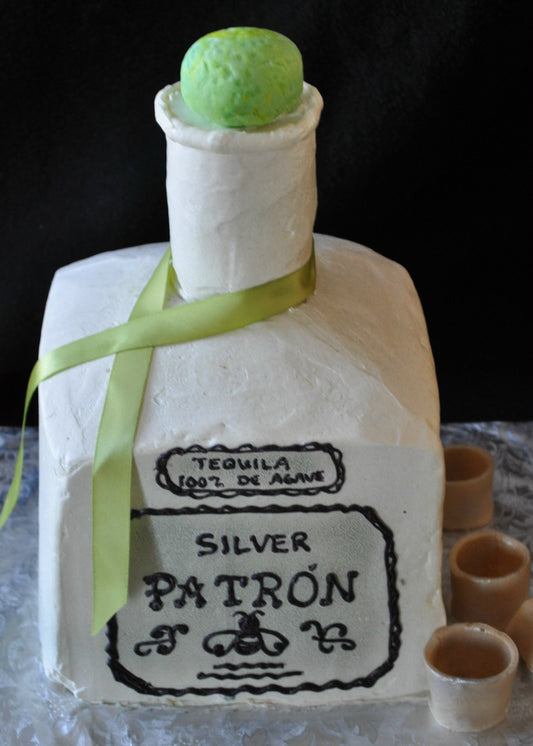Patron Bottle w/ Edible Shot Glasses - price per serving