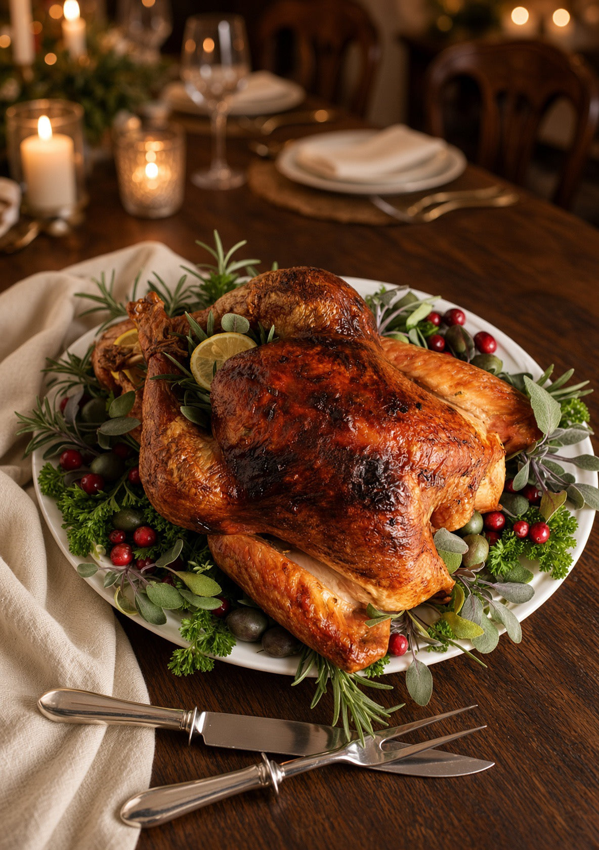 Herb Roasted Turkey — Slow-Roasted Whole, 10–12 lb