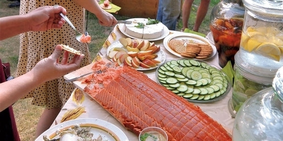 Smoked Wild Salmon Pinwheels (Lox) - 2 of 9" pinwheel logs