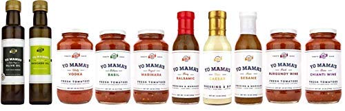 Keto Marinara Pasta Sauce by Yo Mama's Foods  - No Sugar Added, Low Carb, Low Sodium, Gluten Free, Paleo Friendly, and Made with Whole, Non-GMO Tomatoes