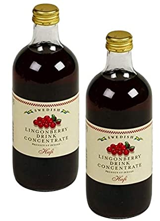 Swedish Lingonberry Drink Concentrate - Pack of 2