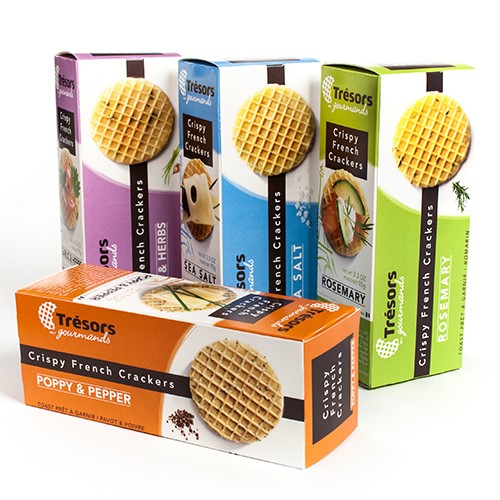 Crispy French Waffle Crackers by Tresors Gourmands