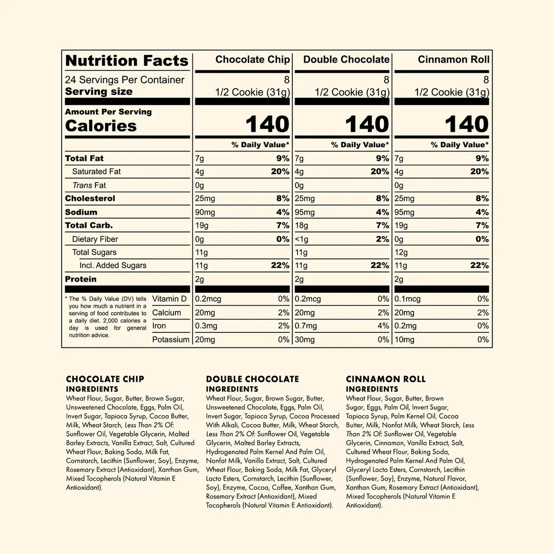 Good Afternoon™ Cookie Bundle |  3 Flavors · Soft-Baked · Individually Wrapped · Shelf-Stable · 36-Count