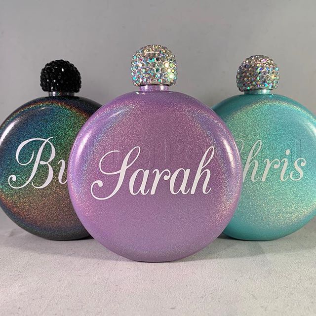 GLITTER FLASK | AQUA