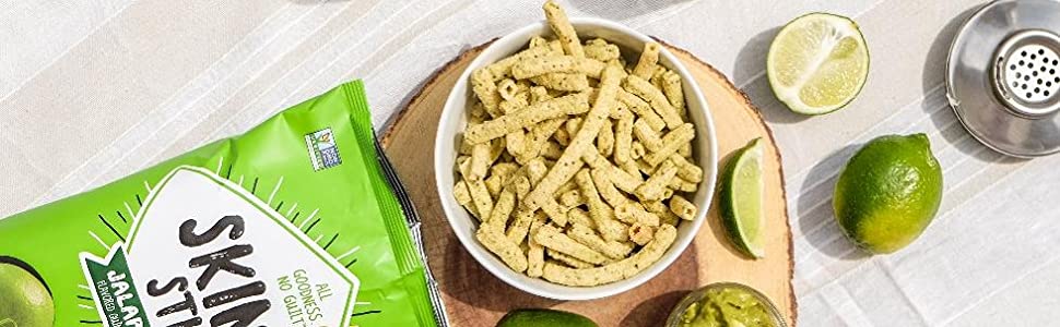 Skinny Sticks Quinoa & Chia Seed Snack, Jalapeno Lime, 6.5 Oz - 6 Pack