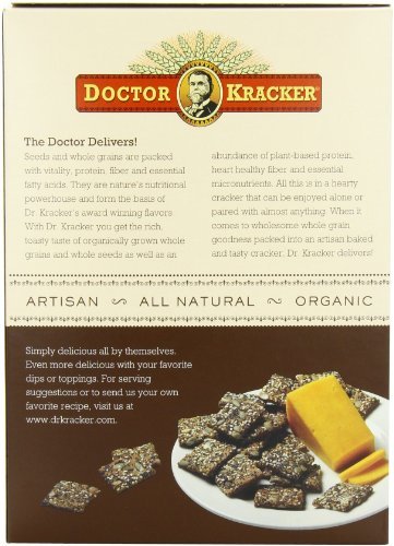 Whole Grain Wheat Crackers - Artisan Baked Snack Crackers With Whole Seeds - Seedlander - 6 oz Each (Pack of 2)