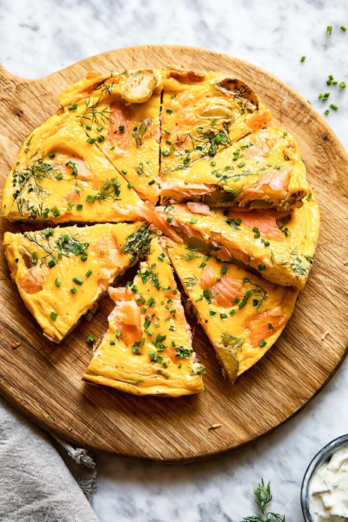 Smoked Salmon Quiche Frittata, 9”