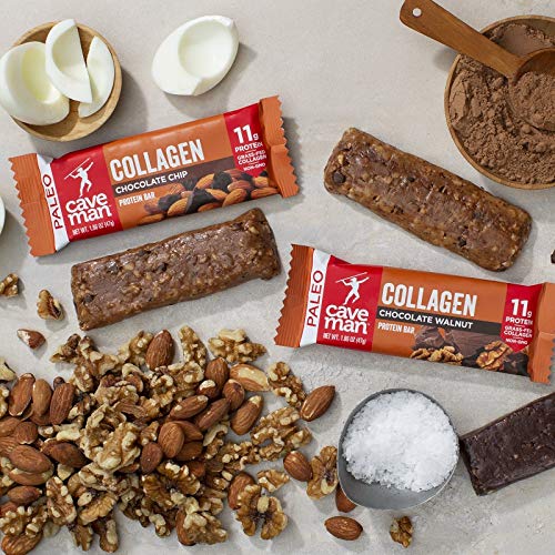 Collagen Chocolate Chip Protein Bar - includes 12
