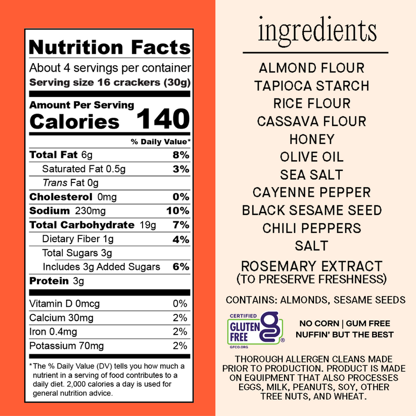 NUFS Variety Pack, No Seed Oil - Hot Honey, Everything Bagel, Sea Salt - 4.25 oz - Pack of 6